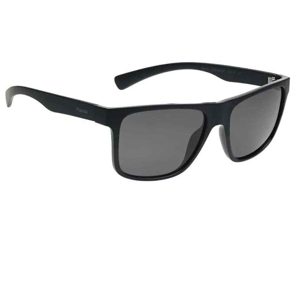 Polaroid Mens 57 -18 Black Full Rim Square Branded Sunglasses POL 22 0152482211